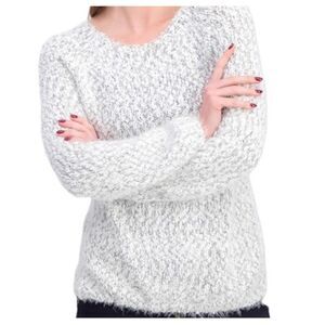 Buffalo David Bitton Chunky Soft Eyelash Knit Pullover Sweater Size M Cloudcore